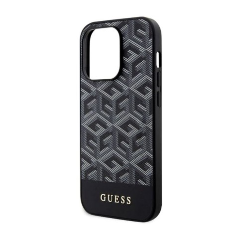 Guess GCube Stripes MagSafe - Etui iPhone 14 Pro Max (Czarny) Guess GCube Stripes MagSafe - Etui iPhone 14 Pro Max (Czarny)