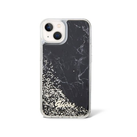 Guess Liquid Glitter Marble - Etui iPhone 14 (Czarny) Guess Liquid Glitter Marble - Etui iPhone 14 (Czarny)