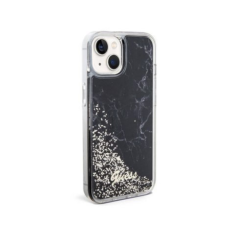 Guess Liquid Glitter Marble - Etui iPhone 14 (Czarny) Guess Liquid Glitter Marble - Etui iPhone 14 (Czarny)