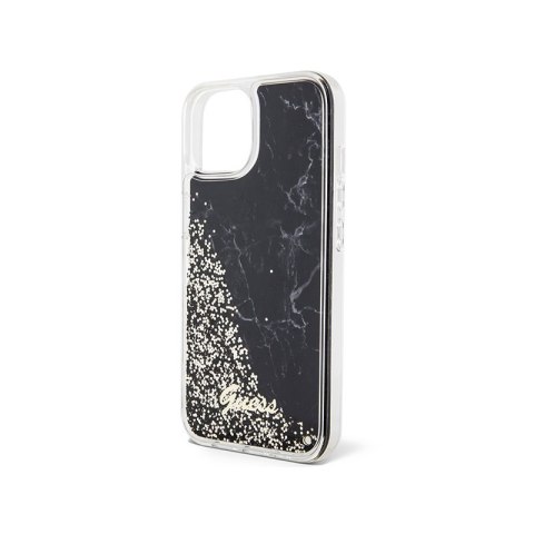Guess Liquid Glitter Marble - Etui iPhone 14 (Czarny) Guess Liquid Glitter Marble - Etui iPhone 14 (Czarny)
