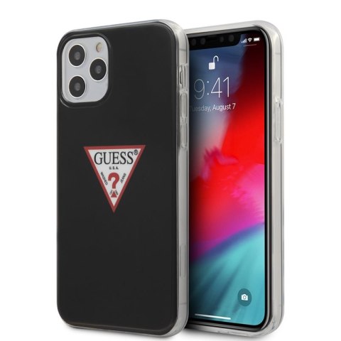 Guess Triangle Logo - Etui iPhone 12 / iPhone 12 Pro (czarny) Guess Triangle Logo - Etui iPhone 12 / iPhone 12 Pro (czarny)