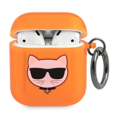 Karl Lagerfeld Choupette Head - Etui Airpods (fluo pomarańczowy) Karl Lagerfeld Choupette Head - Etui Airpods (fluo pomarańczowy)