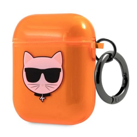 Karl Lagerfeld Choupette Head - Etui Airpods (fluo pomarańczowy) Karl Lagerfeld Choupette Head - Etui Airpods (fluo pomarańczowy)