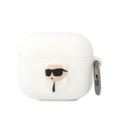 Karl Lagerfeld Silicone NFT Karl Head 3D - Etui AirPods 3 (biały) Karl Lagerfeld Silicone NFT Karl Head 3D - Etui AirPods 3 (biały)