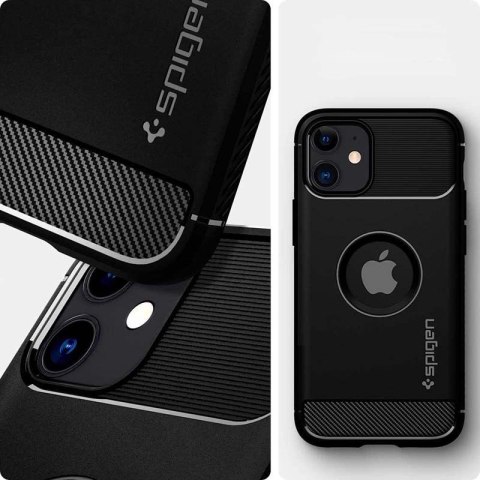 Spigen Rugged Armor - Etui do iPhone 12 / iPhone 12 Pro (Czarny) Spigen Rugged Armor - Etui do iPhone 12 / iPhone 12 Pro (Czarny)
