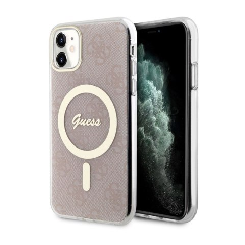 Guess 4G MagSafe - Etui iPhone 11 (Różowy) Guess 4G MagSafe - Etui iPhone 11 (Różowy)