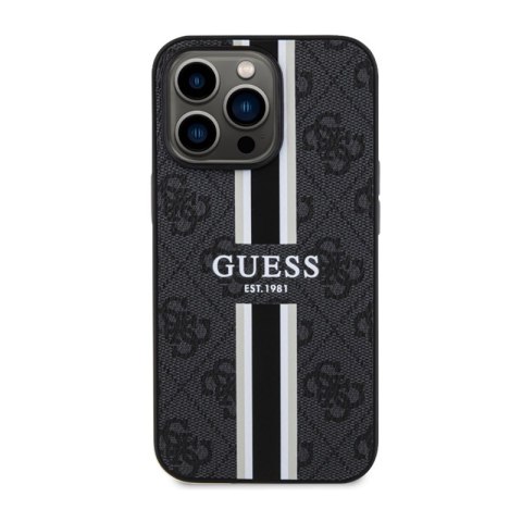 Guess 4G Printed Stripes MagSafe - Etui iPhone 13 Pro (Czarny) Guess 4G Printed Stripes MagSafe - Etui iPhone 13 Pro (Czarny)