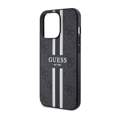 Guess 4G Printed Stripes MagSafe - Etui iPhone 13 Pro (Czarny) Guess 4G Printed Stripes MagSafe - Etui iPhone 13 Pro (Czarny)