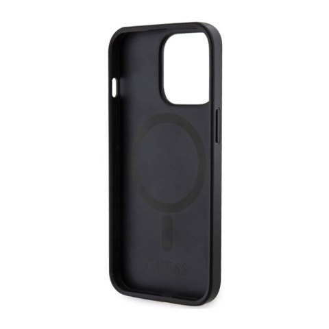 Guess 4G Printed Stripes MagSafe - Etui iPhone 13 Pro (Czarny) Guess 4G Printed Stripes MagSafe - Etui iPhone 13 Pro (Czarny)