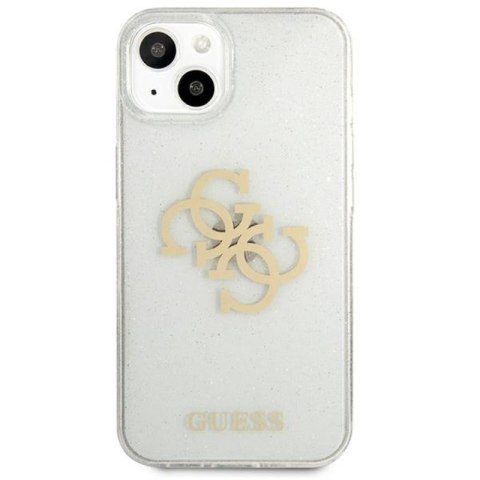 Guess Glitter 4G Big Logo - Etui iPhone 13 mini (przezroczysty) Guess Glitter 4G Big Logo - Etui iPhone 13 mini (przezroczysty)