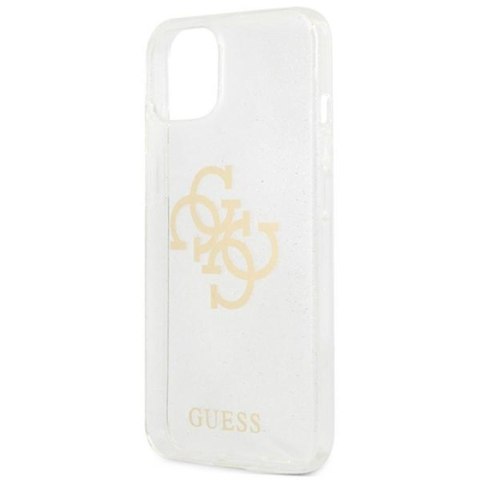Guess Glitter 4G Big Logo - Etui iPhone 13 mini (przezroczysty) Guess Glitter 4G Big Logo - Etui iPhone 13 mini (przezroczysty)
