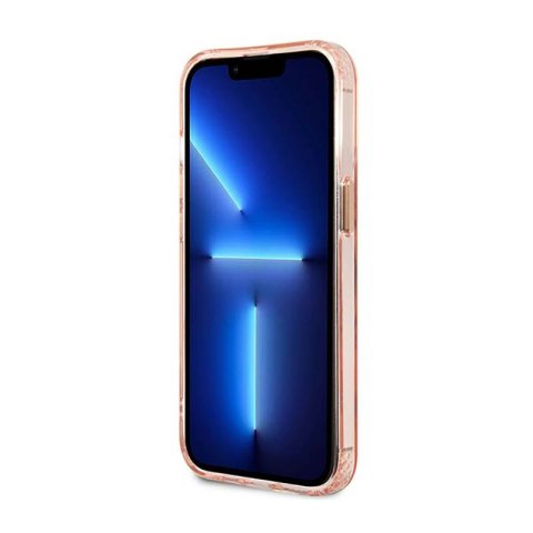 Guess Gold Outline Translucent MagSafe - Etui iPhone 13 Pro (różowy) Guess Gold Outline Translucent MagSafe - Etui iPhone 13 Pro (różowy)
