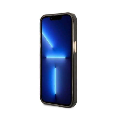 Guess Gold Outline Translucent MagSafe - Etui iPhone 13 (czarny) Guess Gold Outline Translucent MagSafe - Etui iPhone 13 (czarny)