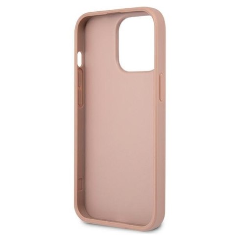 Guess Saffiano Triangle Logo Case - Etui iPhone 13 Pro (różowy) Guess Saffiano Triangle Logo Case - Etui iPhone 13 Pro (różowy)