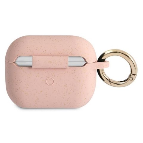 Guess Silicone Glitter Case Est - Etui Airpods Pro (różowy) Guess Silicone Glitter Case Est - Etui Airpods Pro (różowy)