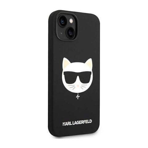 Karl Lagerfeld Choupette Head MagSafe Silicone - Etui iPhone 14 Plus (czarny) Karl Lagerfeld Choupette Head MagSafe Silicone - Etui iPhone 14 Plus (czarny)