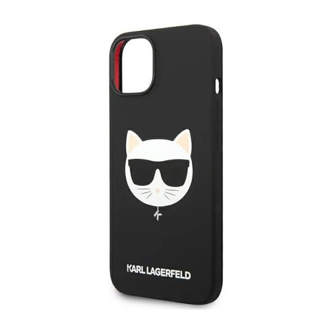 Karl Lagerfeld Choupette Head MagSafe Silicone - Etui iPhone 14 Plus (czarny) Karl Lagerfeld Choupette Head MagSafe Silicone - Etui iPhone 14 Plus (czarny)