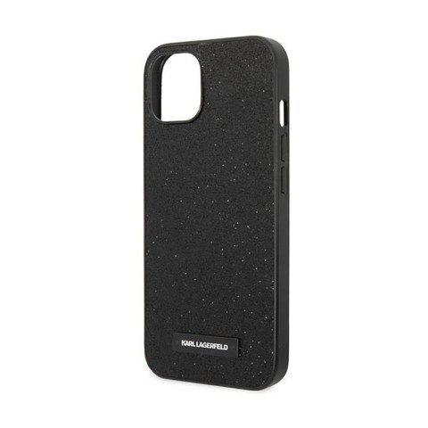 Karl Lagerfeld Glitter Plaque Logo - Etui iPhone 14 Plus (czarny) Karl Lagerfeld Glitter Plaque Logo - Etui iPhone 14 Plus (czarny)