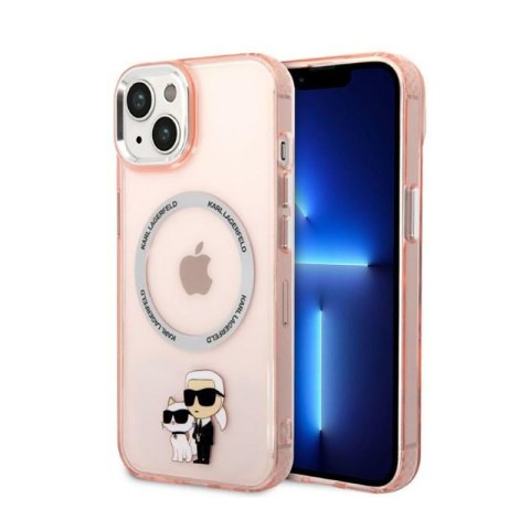 Karl Lagerfeld IML NFT Karl & Choupette MagSafe - Etui iPhone 14 Plus (różowy) Karl Lagerfeld IML NFT Karl & Choupette MagSafe - Etui iPhone 14 Plus (różowy)