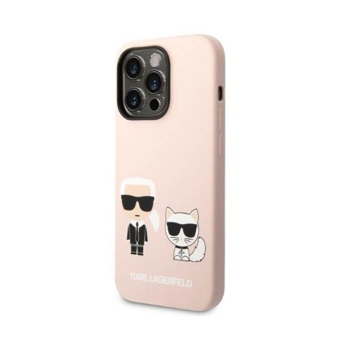 Karl Lagerfeld Liquid Silicone Karl & Choupette MagSafe - Etui iPhone 14 Pro (różowy) Karl Lagerfeld Liquid Silicone Karl & Choupette MagSafe - Etui iPhone 14 Pro (różowy)