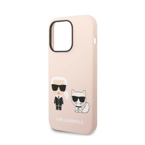Karl Lagerfeld Liquid Silicone Karl & Choupette MagSafe - Etui iPhone 14 Pro (różowy) Karl Lagerfeld Liquid Silicone Karl & Choupette MagSafe - Etui iPhone 14 Pro (różowy)
