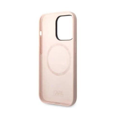 Karl Lagerfeld Liquid Silicone Karl & Choupette MagSafe - Etui iPhone 14 Pro (różowy) Karl Lagerfeld Liquid Silicone Karl & Choupette MagSafe - Etui iPhone 14 Pro (różowy)