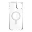Speck Gemshell + MagSafe - Etui do iPhone 14 Plus z połowką MICROBAN (Clear)
