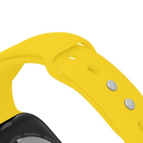 Crong Liquid - Pasek do Apple Watch 38/40/41/42 mm (żółty) Crong Liquid - Pasek do Apple Watch 38/40/41/42 mm (żółty)