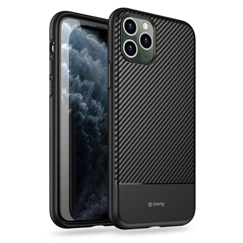 Crong Prestige Carbon Cover - Etui iPhone 11 Pro Max (czarny) Crong Prestige Carbon Cover - Etui iPhone 11 Pro Max (czarny)