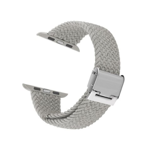 Crong Wave Band - Pleciony pasek do Apple Watch 38/40/41/42 mm (jasny szary) Crong Wave Band - Pleciony pasek do Apple Watch 38/40/41/42 mm (jasny szary)