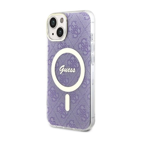 Guess 4G MagSafe - Etui iPhone 14 (Purpurowy) Guess 4G MagSafe - Etui iPhone 14 (Purpurowy)