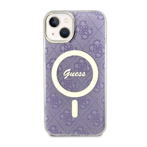 Guess 4G MagSafe - Etui iPhone 14 (Purpurowy) Guess 4G MagSafe - Etui iPhone 14 (Purpurowy)