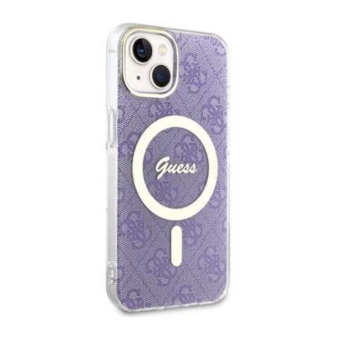 Guess 4G MagSafe - Etui iPhone 14 (Purpurowy) Guess 4G MagSafe - Etui iPhone 14 (Purpurowy)