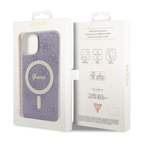 Guess 4G MagSafe - Etui iPhone 14 (Purpurowy) Guess 4G MagSafe - Etui iPhone 14 (Purpurowy)