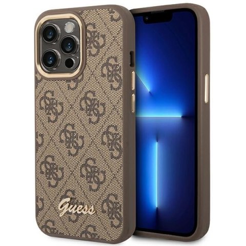 Guess 4G Metal Camera Outline Case - Etui iPhone 14 Pro (Brązowy) Guess 4G Metal Camera Outline Case - Etui iPhone 14 Pro (Brązowy)