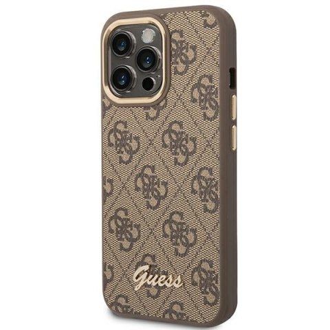Guess 4G Metal Camera Outline Case - Etui iPhone 14 Pro (Brązowy) Guess 4G Metal Camera Outline Case - Etui iPhone 14 Pro (Brązowy)