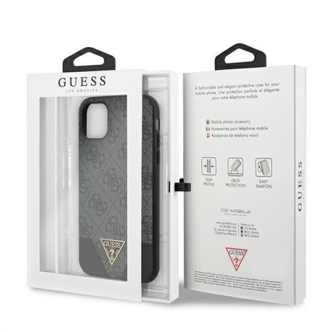 Guess 4G Triangle Collection - Etui iPhone 11 (szary) Guess 4G Triangle Collection - Etui iPhone 11 (szary)