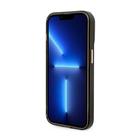 Guess Gold Outline Translucent MagSafe - Etui iPhone 14 Pro Max (czarny) Guess Gold Outline Translucent MagSafe - Etui iPhone 14 Pro Max (czarny)
