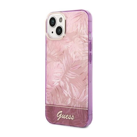 Guess Jungle Case - Etui iPhone 14 Plus (Różowy) Guess Jungle Case - Etui iPhone 14 Plus (Różowy)