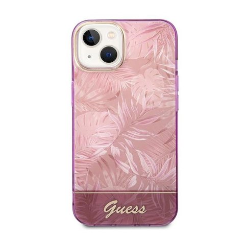 Guess Jungle Case - Etui iPhone 14 Plus (Różowy) Guess Jungle Case - Etui iPhone 14 Plus (Różowy)
