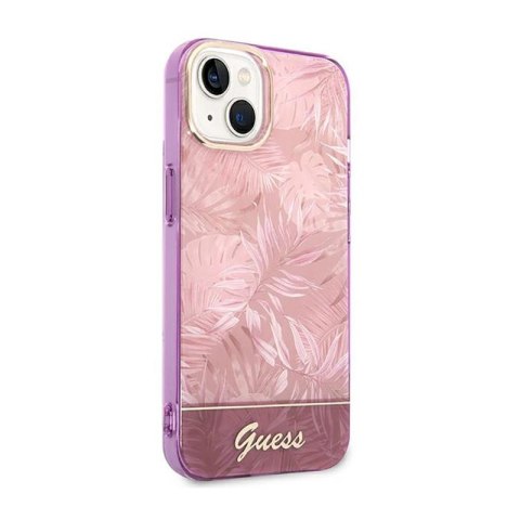 Guess Jungle Case - Etui iPhone 14 Plus (Różowy) Guess Jungle Case - Etui iPhone 14 Plus (Różowy)
