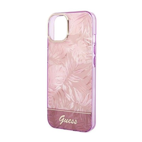 Guess Jungle Case - Etui iPhone 14 Plus (Różowy) Guess Jungle Case - Etui iPhone 14 Plus (Różowy)