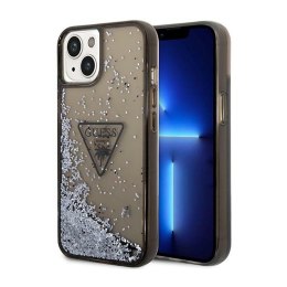 Guess Liquid Glitter Triangle Logo Case - Etui iPhone 14 Plus (czarny)