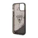 Guess Liquid Glitter Triangle Logo Case - Etui iPhone 14 Plus (czarny)