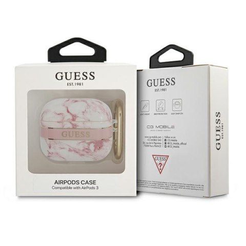 Guess Marble Strap - Etui Airpods 3 (Pink) Guess Marble Strap - Etui Airpods 3 (Pink)