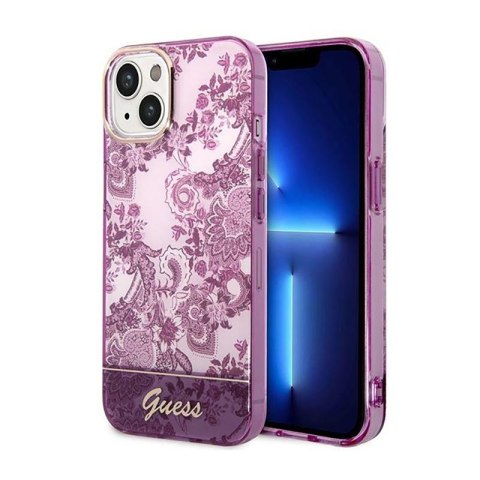 Guess Porcelain Collection - Etui iPhone 14 Plus (fuksja) Guess Porcelain Collection - Etui iPhone 14 Plus (fuksja)