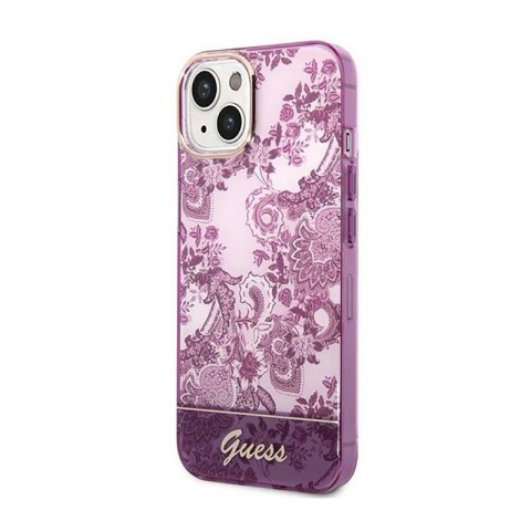 Guess Porcelain Collection - Etui iPhone 14 Plus (fuksja) Guess Porcelain Collection - Etui iPhone 14 Plus (fuksja)