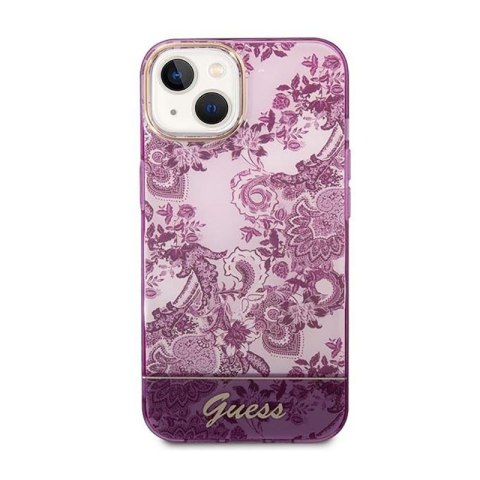 Guess Porcelain Collection - Etui iPhone 14 Plus (fuksja) Guess Porcelain Collection - Etui iPhone 14 Plus (fuksja)