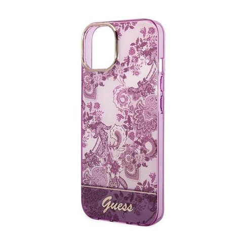 Guess Porcelain Collection - Etui iPhone 14 Plus (fuksja) Guess Porcelain Collection - Etui iPhone 14 Plus (fuksja)