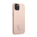 Guess Saffiano Triangle Logo Case - Etui iPhone 14 Plus (różowy)
